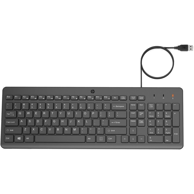 HP Tipkovnica 150 USB-A Wired Keyboard, univerzalna, crna