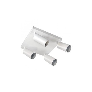 Kvadratna bijela svjetiljka Spot Fargo 4xGU10