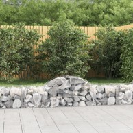 Lučne gabionske košare 6 kom 200x50x40/60 cm pocinčano željezo