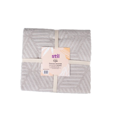 STIL Prekrivač CUBE bež 150x200 cm