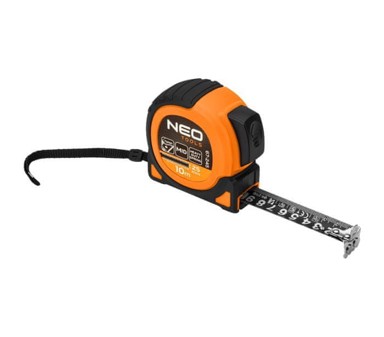 NEO crna čelična mjerna traka s magnetom 10 m x 25 mm, N67-245