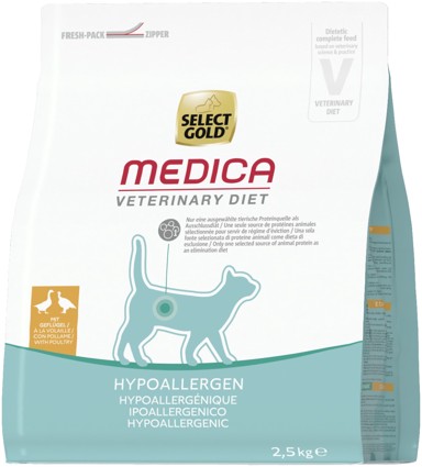 SELECT GOLD Hrana za mačke Medica Hypoallergenic, perad, 2.5 kg