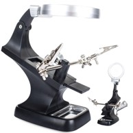 VERKGROUP LED povećalo za lemljenje s držačem treće ruke, USB