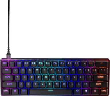 STEELSERIES Tipkovnica Apex 9 Mini, crna, RGB, mehanička, OptiPoint switch, US layout, USB