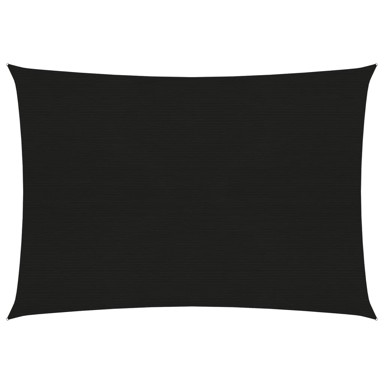 Jedro za zaštitu od sunca 160 g/m² crno 4 x 5 m HDPE