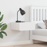 Noćni ormarić montiran na zid 39 x 34 x 16,5 cm, bijele boje