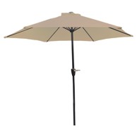 Alu suncobran, 270 cm, sivo-smeđi