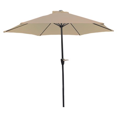 Alu suncobran, 270 cm, sivo-smeđi