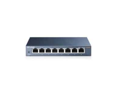 TP-LINK Switch TL-SG108, 8-portni Gigabit Desktop, 8×10/100/1000M RJ45 priključaka, metalno kućište