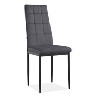 STØRAA Antracitno sive baršunaste blagovaonske stolice u setu 2 kom Becca 