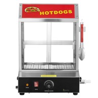 VEVOR Parnik za hot dog 2 kata 345 x 380 x 510 mm nehrđajući čelik