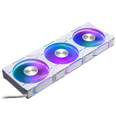 PHANTEKS Ventilatori D30 PWM Reverse Airflow D-RGB 120 mm 3-pack, bijeli
