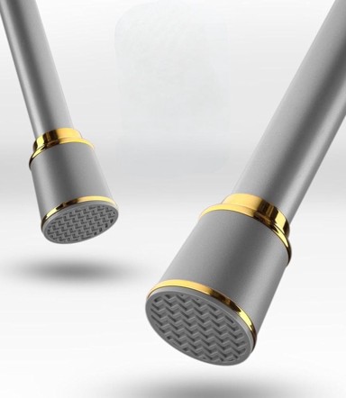 NIKCORP Teleskopska karniša, 87–120 cm, Ø32 mm, nehrđajući čelik, siva