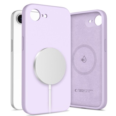 TECH-PROTECT Silicone Liquid Magsafe Silikonska maskica za iPhone 16e/SE 2025 Mauve