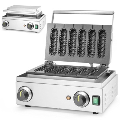 HENDI Aparat za vafle 212189 Corn-dog, crna
