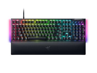 RAZER Tipkovnica BlackWidow V4, crna, mehanička, Green switch, RGB, HR/US Layout, USB