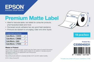 EPSON Premium Matte Label