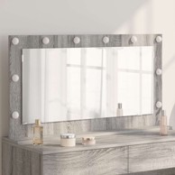 Ogledalo za toalet igračka ploča staklo, siva sonoma