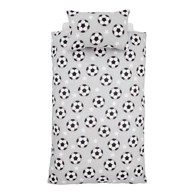 CATHERINE LANSFIELD Flanelska dječja posteljina za bračni krevet 200x200 cm Football Stars siva