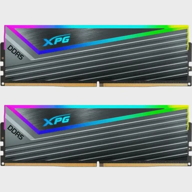 ADATA RAM memorija XPG Caster RGB AX5U6400C3216G-DCCARGY, 32GB (2x16GB), DDR5 6400MHz, CL32, DIMM, siva