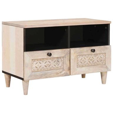 TV ormar s ladicama, bijeli, 70x33x46 cm