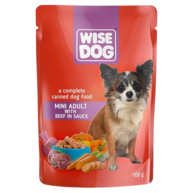 WISE DOG Vrećica, govedina, 100 g