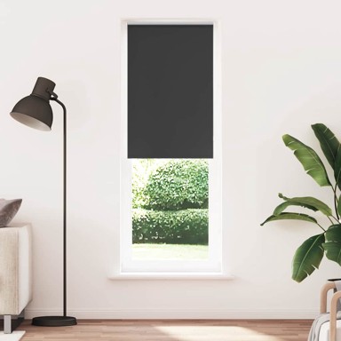 Rolo zavjesa blackout crna 85x230 cm širina tkanine 80,7 cm
