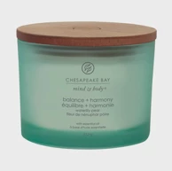 CHESAPEAKE BAY Svijeća 3 wick Balance & Harmony (waterlily pear)