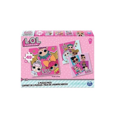 LOL SURPRISE: Glitterati slagalice od 3 paketa