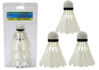 Set od 3 badminton pernate loptice