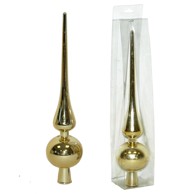 Božićni ukras Kugla-kupola, 25 cm, zlatna  