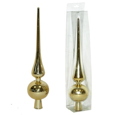 Božićni ukras Kugla-kupola, 25 cm, zlatna  