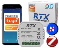 RTX Dvosmjerni ugradni relej ZigBee Tuya, radi bez N vodiča