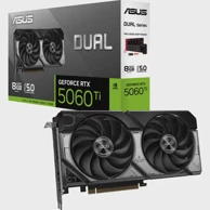 ASUS Grafička kartica GeForce RTX 5060 Ti DUAL, 8 GB, DLSS 4, 3x DisplayPort, 1x HDMI 2.1