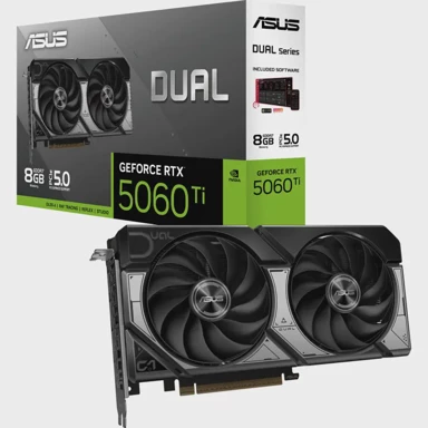 ASUS Grafička kartica GeForce RTX 5060 Ti DUAL, 8 GB, DLSS 4, 3x DisplayPort, 1x HDMI 2.1