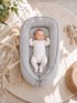 MY SWEET BABY Gnijezdo za bebe Premium, dvostrano, siva