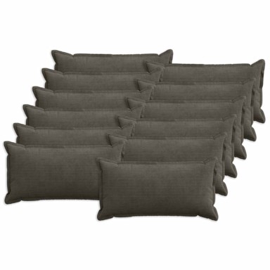 HOUTEN Presvlake za jastuke 12 kom. 40 x 80 cm, antracit kord