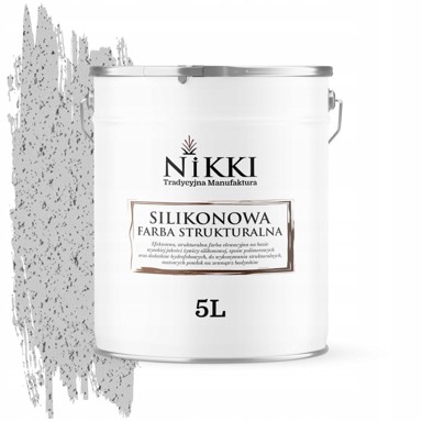 Silikonska strukturna fasadna boja, 5 l, svijetlo siva F262