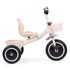 ECOTOYS Tricikl s košarom, bež