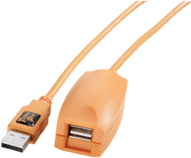 TETHER TOOLS Kabel za fotoaparat TetherPro USB 2.0 Active Extension, 5 m, narančasti