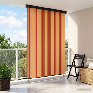 Rolo zavjesa 120 x 250 cm od tkanine i aluminija, šarena