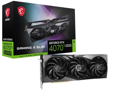 MSI Grafička kartica NVIDIA GeForce RTX 4070 Ti SUPER X Slim, 16 GB, GDDR6X