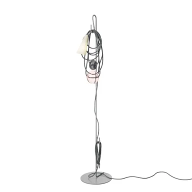 FOSCARINI Podna lampa Filo Lettura, ametistna kraljica