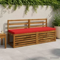Jastučić za klupu Vught 150 x 50 cm od poliestera, crveni