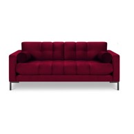 COSMOPOLITAN DESIGN Sofa od crvenog baršuna Bali, 177x96x78 cm