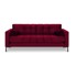 COSMOPOLITAN DESIGN Sofa od crvenog baršuna Bali, 177x96x78 cm