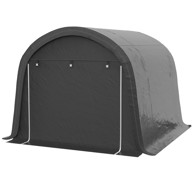 HOMESTAR Vrtni spremnik šator 300 x 300 x 235 cm, sivi