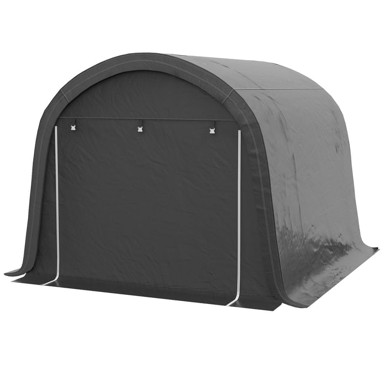 HOMESTAR Vrtni spremnik šator 300 x 300 x 235 cm, sivi
