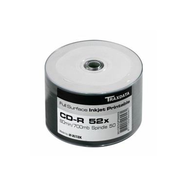 TRAXDATA Optički medij CD-R Spindle 50 White Full Printable