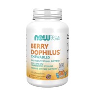 NOW BerryDophilus probiotici za djecu, 120 tableta za žvakanje